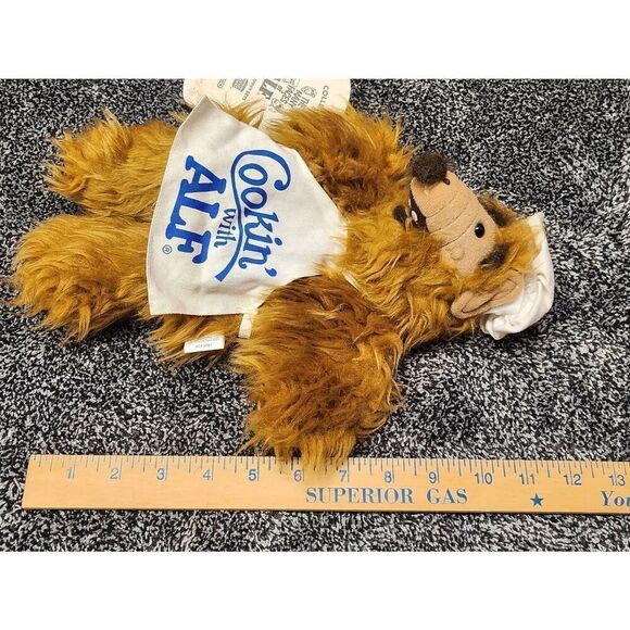 Alf Vintage Plush Chef Hand Puppet Burger King 1988 11" Cookin' With Alf #A76 - Picture 8 of 8